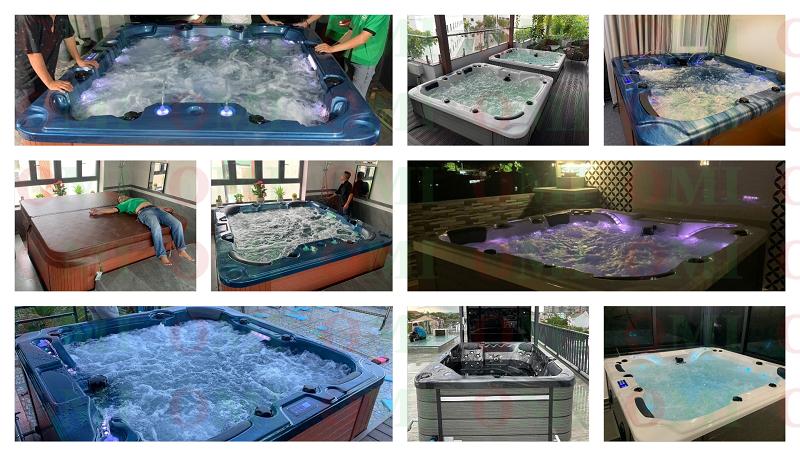 Các dự án bồn sục jacuzzi thực tế đã lắp cho khách