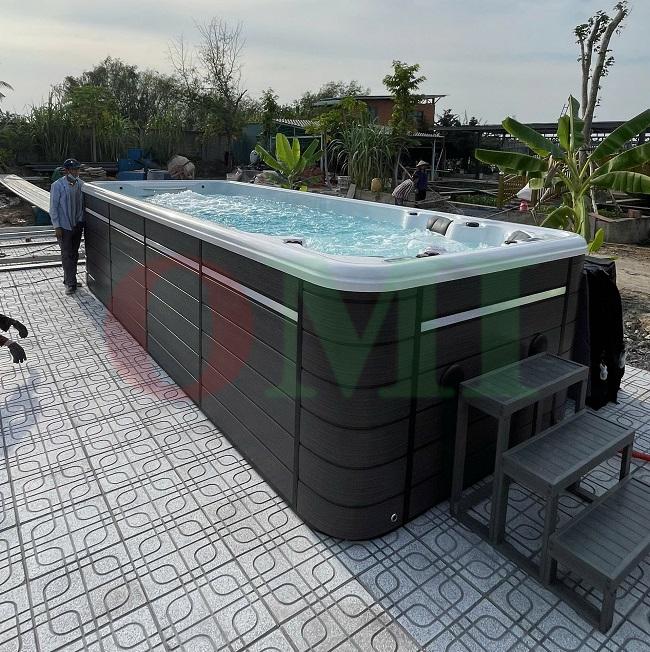 Thi công hồ jacuzzi - Test chức năng