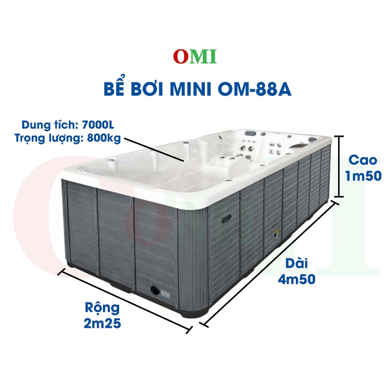Thông số kỹ thuật của bẻ bơi công nghệ OMI OM-88A