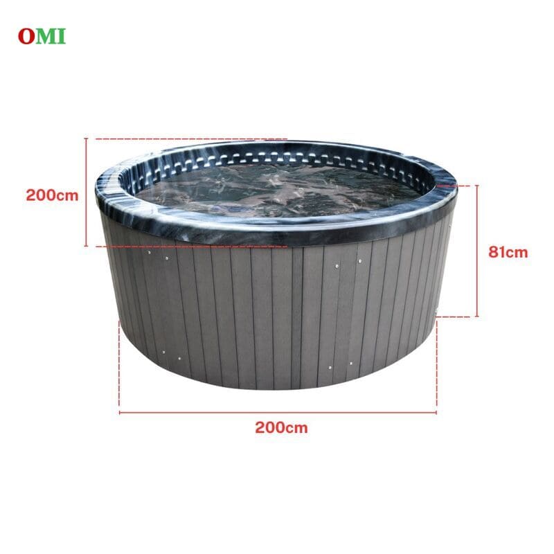 BỒN TẮM SỤC GIA ĐÌNH OMI OM-586 - 5 GHẾ