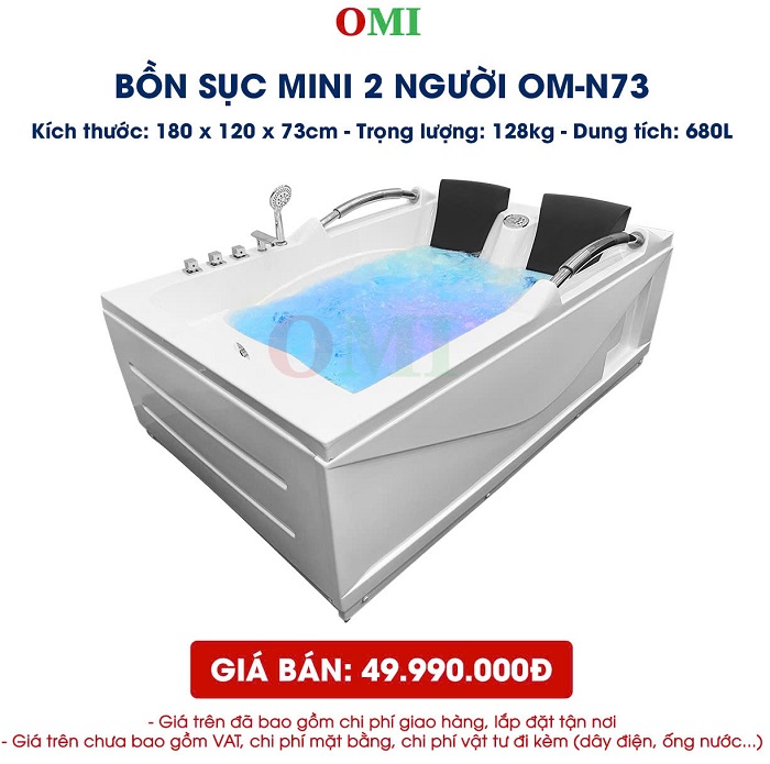 Hình thực tế bồn sục OM-N73