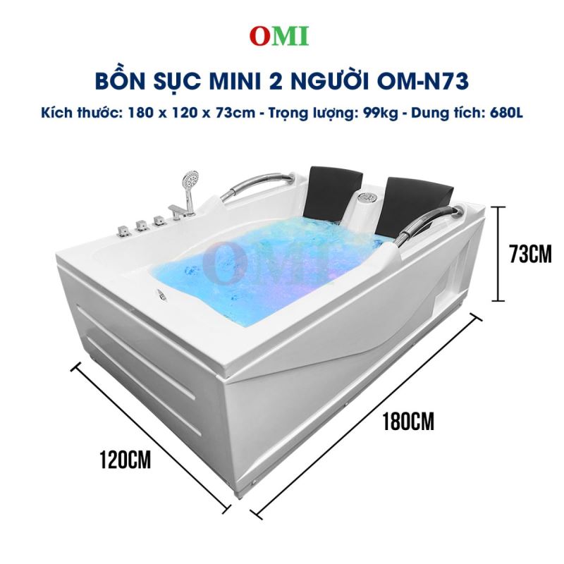 BỂ SỤC OMI OM-N73 kích thước 