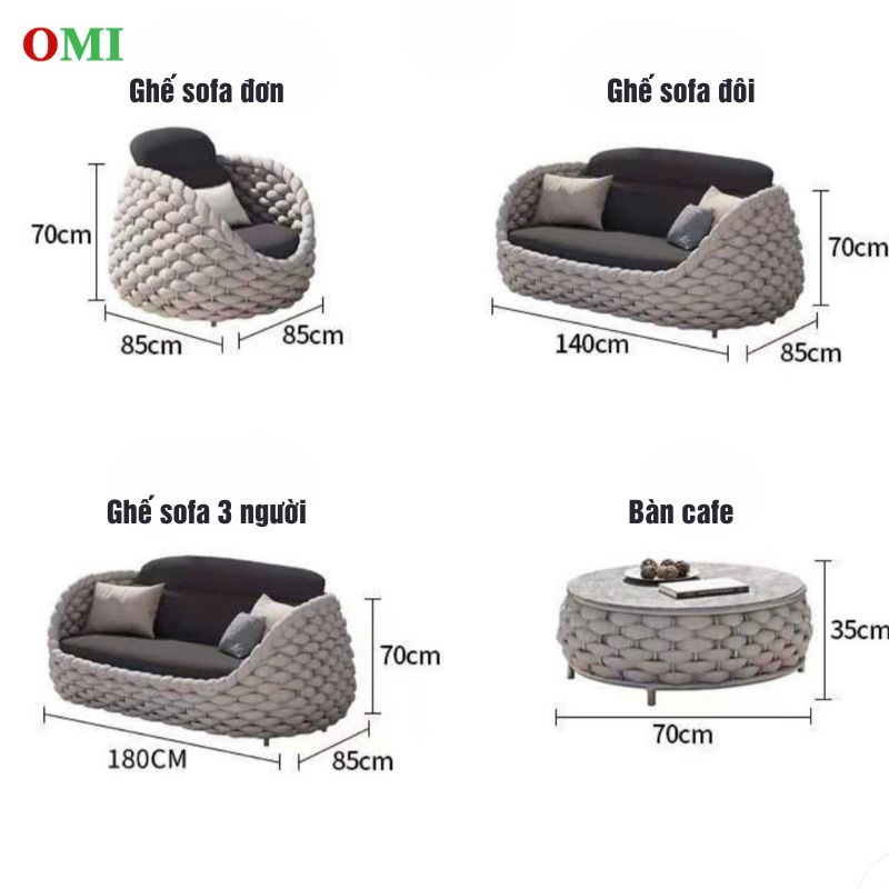 BỘ SOFA HỒ BƠI NGOÀI TRỜI CAO CẤP