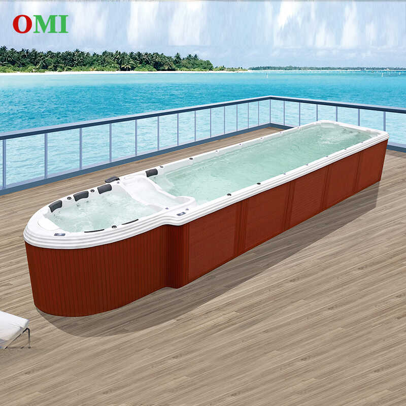 BỂ BƠI JACUZZI OM-6118 DÀI 11M8 7 GHẾ (1 nằm + 1 dài + 5 tựa)