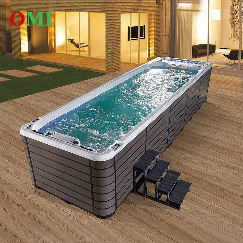 BỂ BƠI JACUZZI OMI OM-638 DÀI 8M 4 GHẾ (2 NẰM 2 NGỒI)