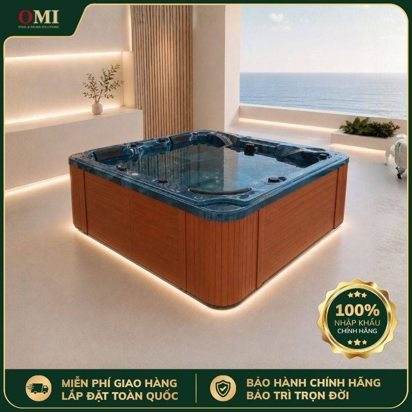 BỂ SỤC JACUZZI OMI OM-610 - 5 GHẾ (1 NẰM 4 NGỒI)