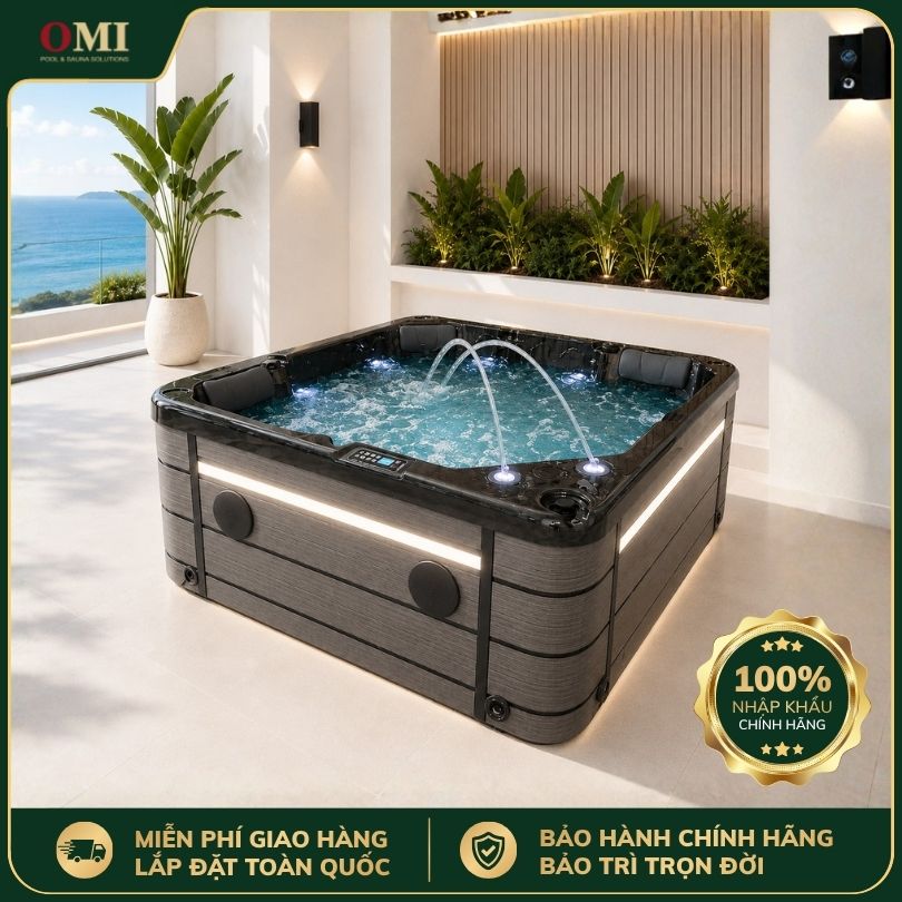 BỂ SỤC JACUZZI OMI OM-618 - 5 GHẾ (2 NẰM 3 NGỒI)