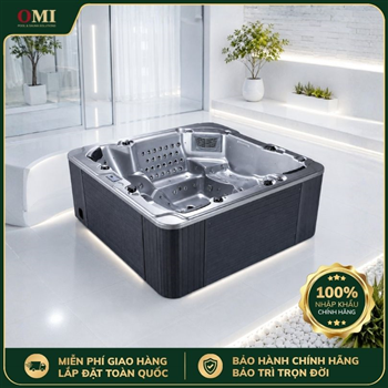 BỂ SỤC JACUZZI OMI OM-624GR - 5 GHẾ (3 NGỒI 2 NẰM)