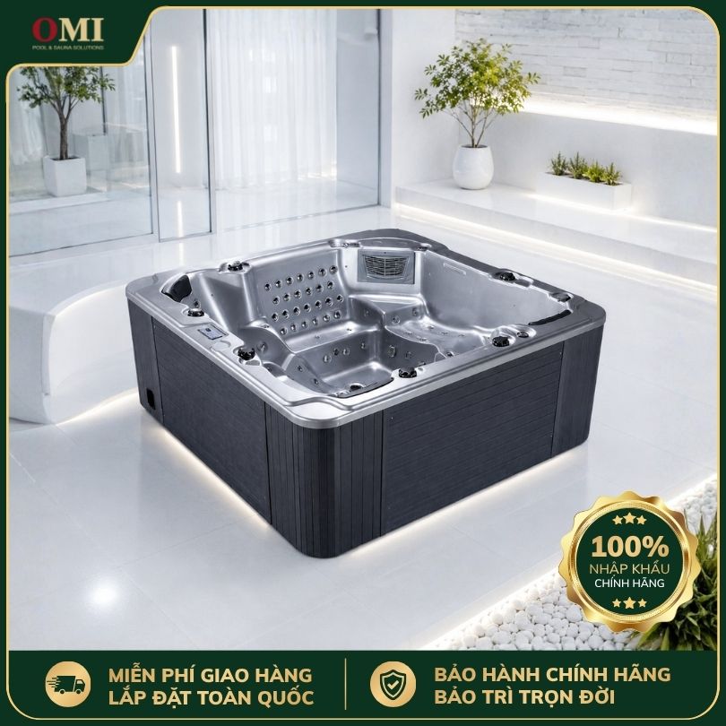 BỂ SỤC JACUZZI OMI OM-624GR - 5 GHẾ (3 NGỒI 2 NẰM)