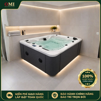 BỒN TẮM SỤC GIA ĐÌNH OMI OM-620 WHITE - 5 GHẾ SỤC