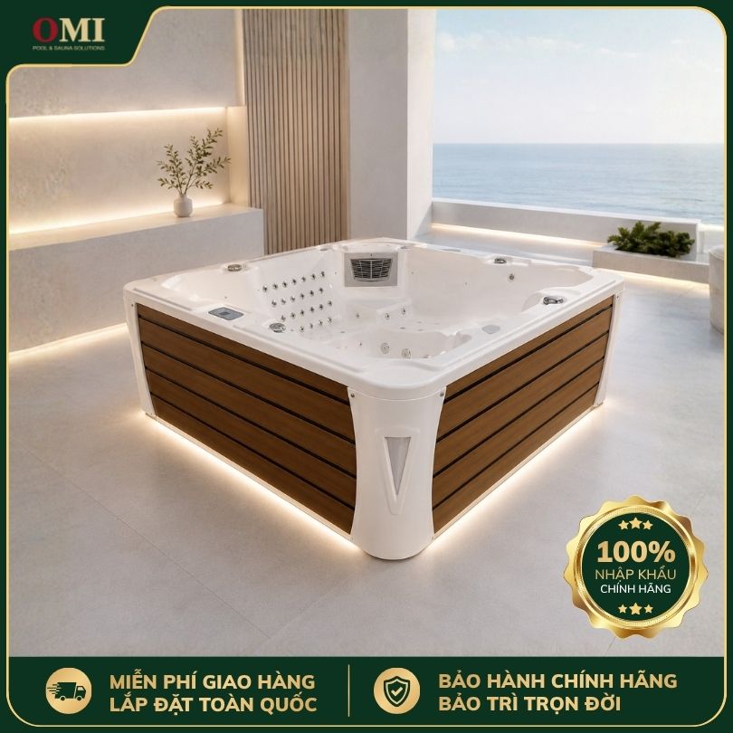 BỒN SỤC JACUZZI OMI OM-624TN - 5 GHẾ (3 NGỒI 2 NẰM)