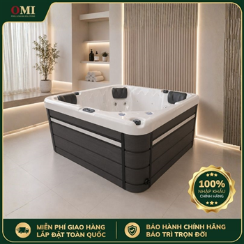 BỒN SỤC MASSAGE OMI OM-618 WHITE - 5 GHẾ (4 NGỒI 1 NẰM)