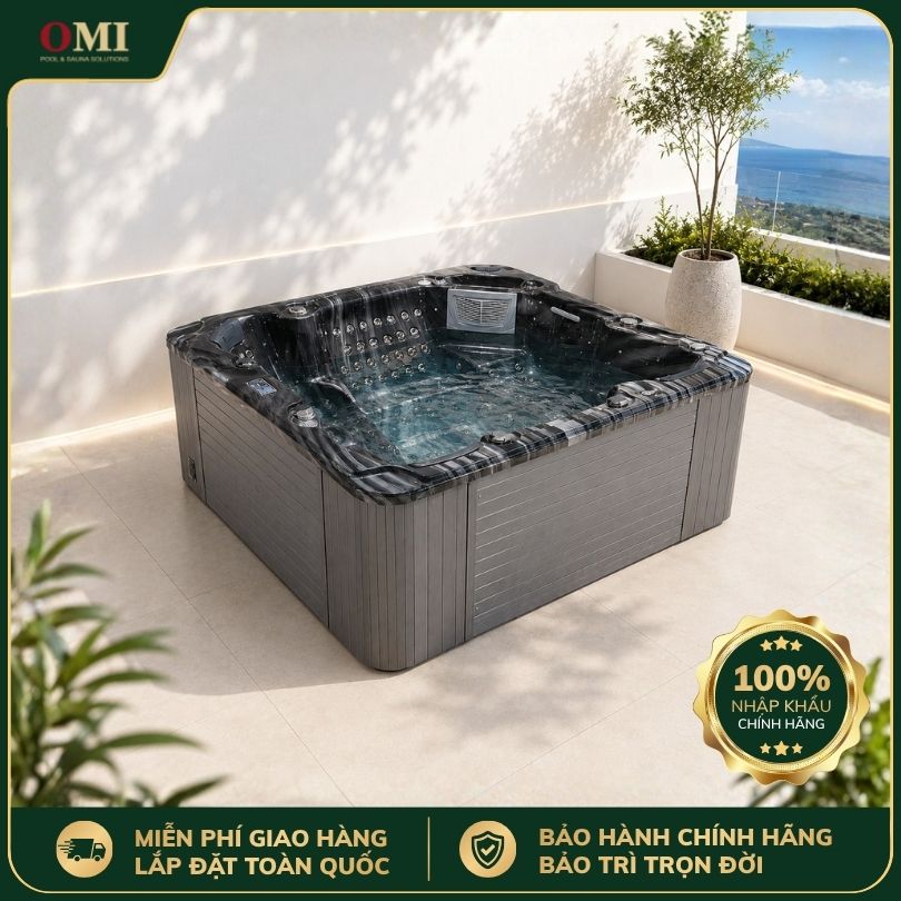BỒN SỤC SPA OMI OM-624B - 5 GHẾ (3 NGỒI 2 NẰM)