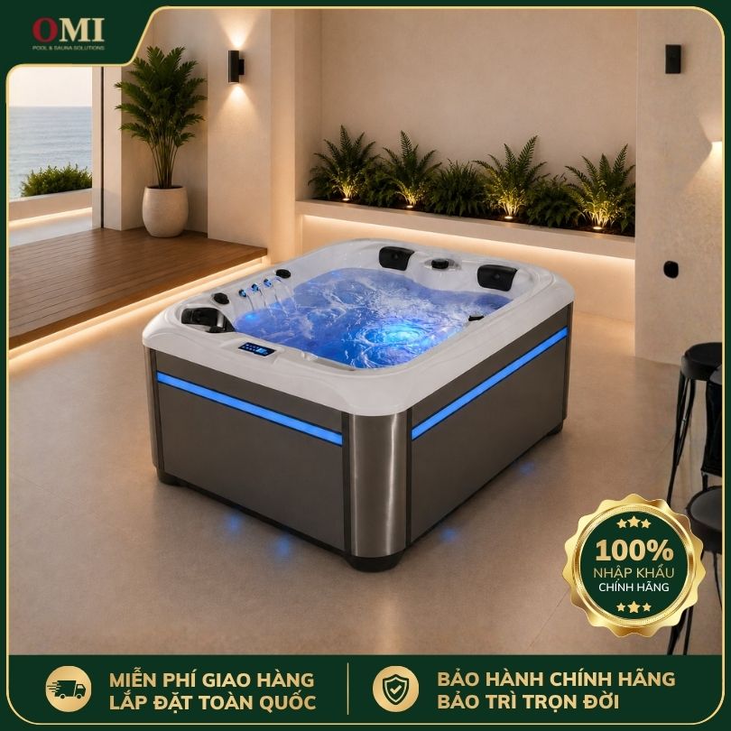 BỒN TẮM SỤC OMI OM-608A - 3 GHẾ (1 NGỒI 2 NẰM)